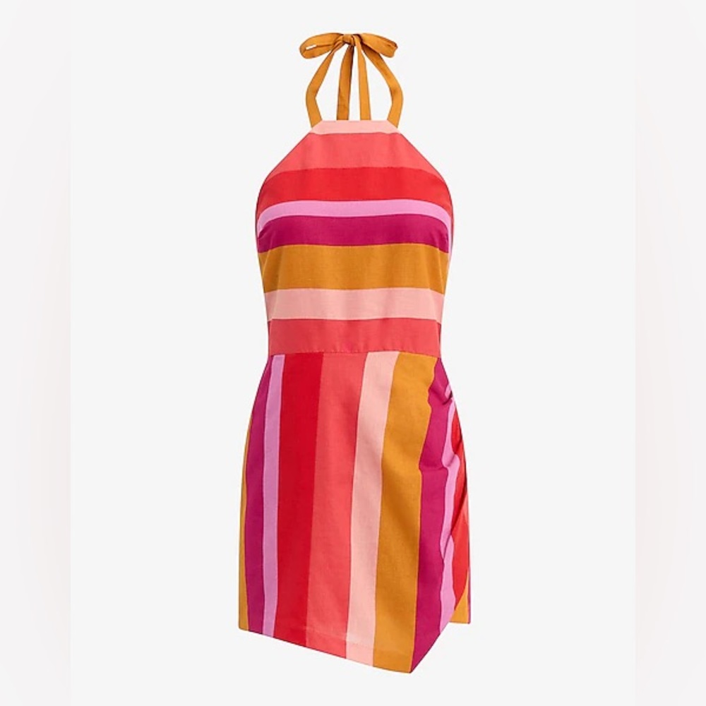NWT Express Multicolor Striped Halter Jumpsuit
